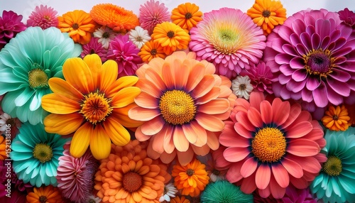 flowers zinnia elegans background with colors