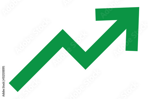 Graph going Up and Down sign with green and red arrows vector. Flat design vector illustration concept of sales bar chart symbol icon with arrow moving down and sales bar chart with arrow moving up