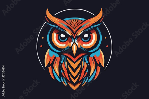 Intricate Geometric Owl Design