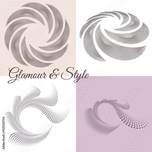 Elegant Abstract Glamour and Style Background — Chic Flowing Lines and Modern Minimal Design for Fashion Branding, Beauty Ads, Editorials, Luxury Packaging, and High-End Digital Aesthetics
