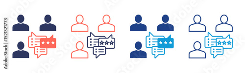 Feedback icon sheet multiple style collection