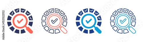Assessment icon sheet multiple style collection