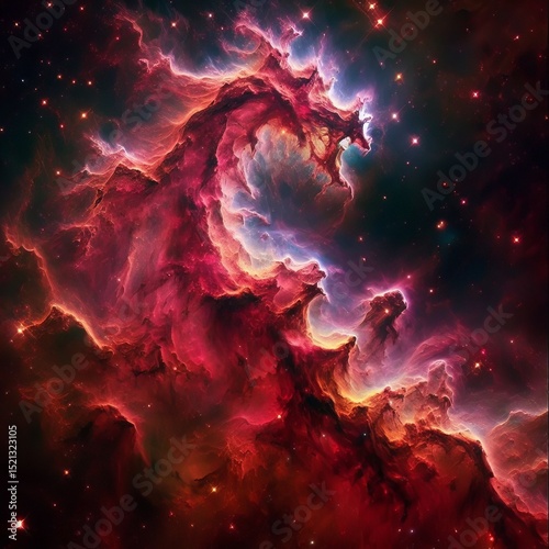 A nebula light years away