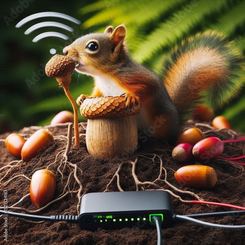 A roots tapping into routers
