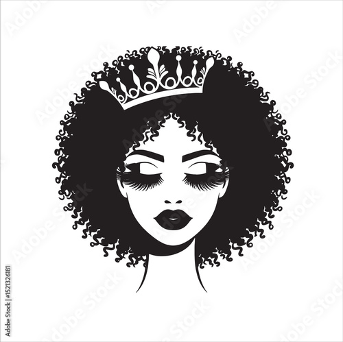 Afro woman