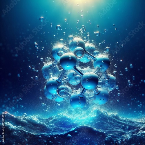 A water and oxygen atoms