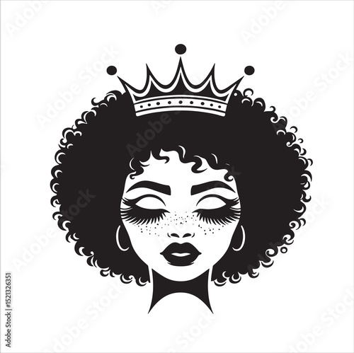 Afro woman