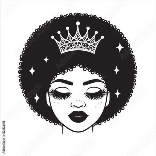 Afro woman