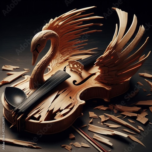 A broken like a swan