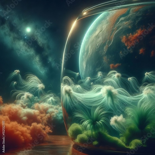 An exoplanet’s simulating alien clouds