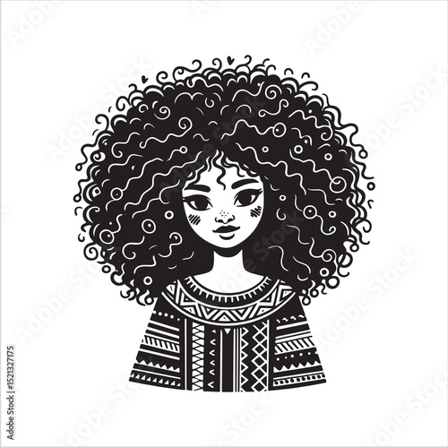 Afro woman