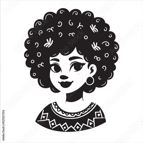 Afro woman