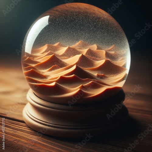 A desert shifting under glass