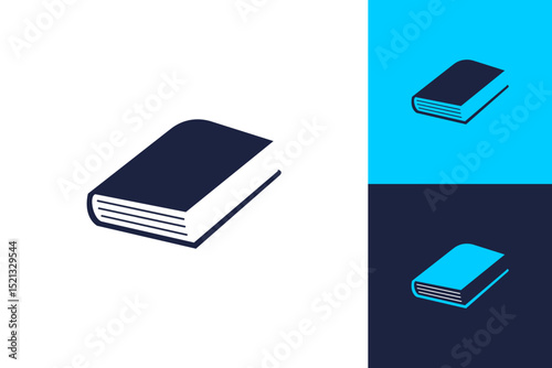 Book icon education learning library concept sign graphic isolated