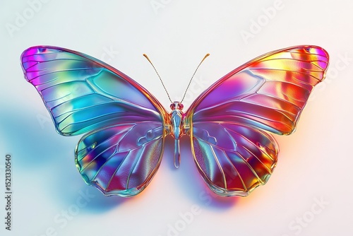 A surrealistic image of a butterfly with wing-shaped glasses.blank templated, rule of thirds, space for text