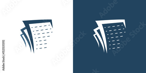 Paper sheet icon white archive file document page business office