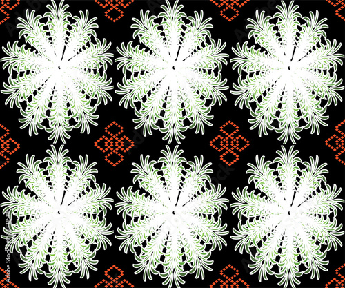 set of snowflakes , one day at north Iceland
