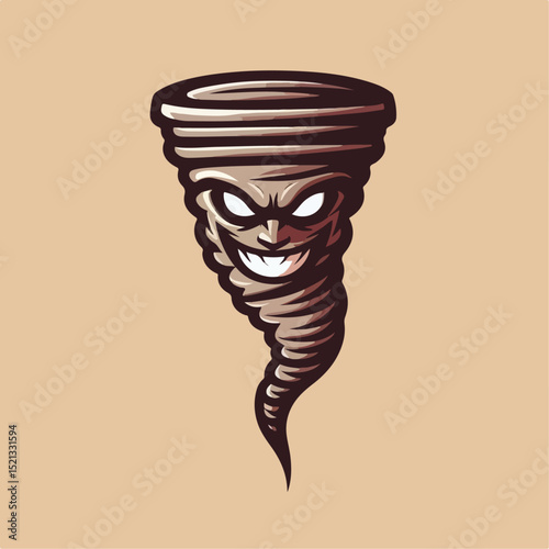 spooky tornado vector illustration 