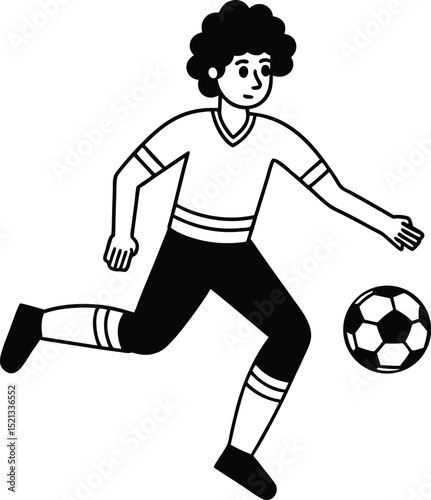 soccer player vector