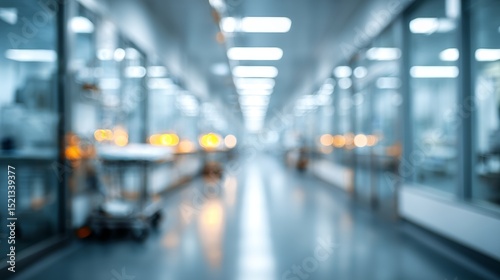 Wallpaper Mural Blurred hospital interior with soft focus abstract medical background and calm clinical atmosphere Torontodigital.ca