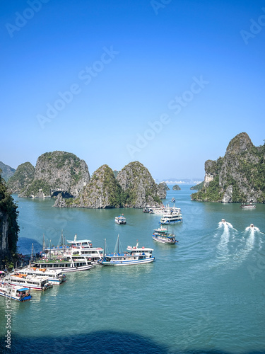 boats in the halongbay