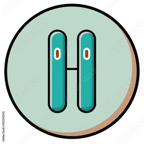 A pause button, two vertical parallel lines within a circle, symbolizing temporary stop, break, and media control.