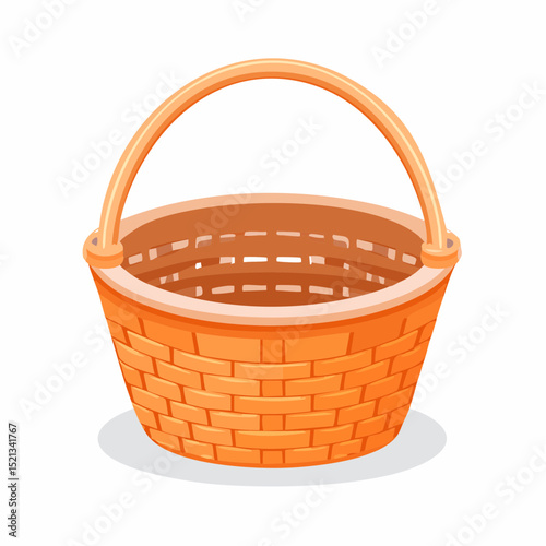 empty wicker basket