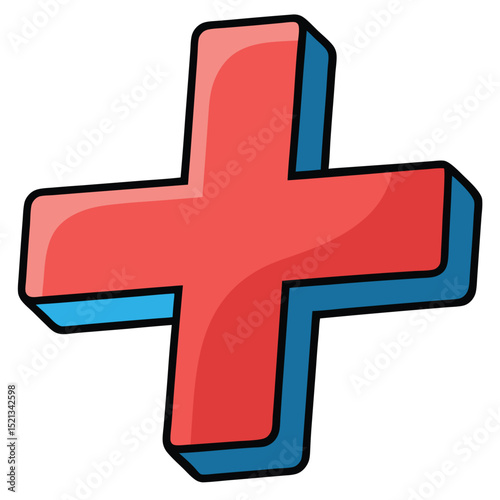 A bold, simple plus sign, symbolizing adding, new, positive, growth, and inclusion.