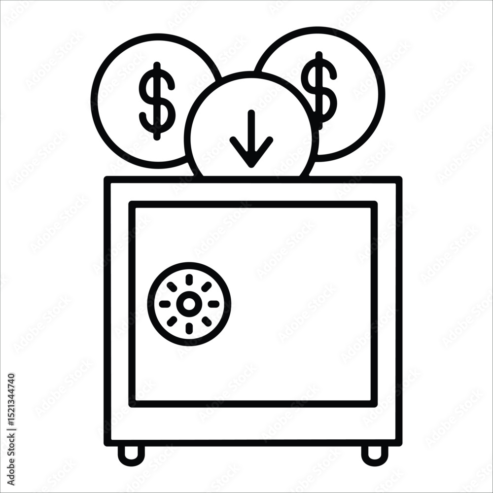 Deposit Icon Element For Design Deposit Icon Element For Design