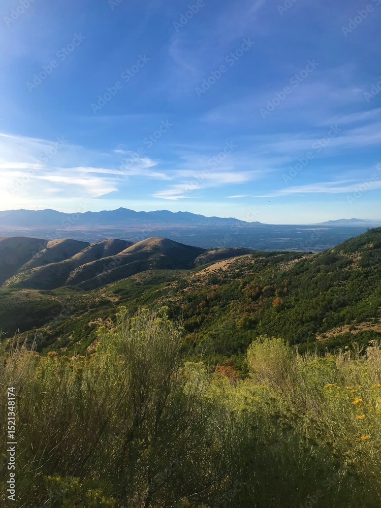 Fototapeta premium mountain landscape with blue sky