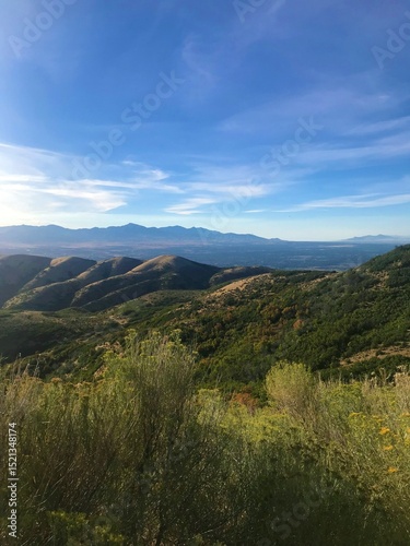 mountain landscape with blue sky