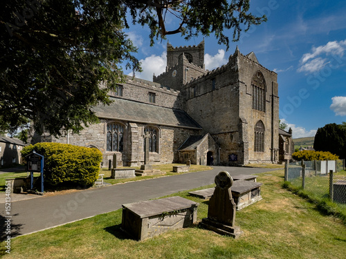 Cartmel Priory in the village of Cartmel - Cumbria in England