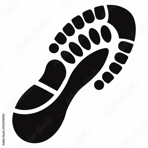 black and white shoes Vector icon illustration silhouette Graphics design image white background