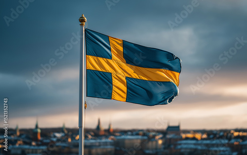 Wallpaper Mural sweden, flag, sweden flag, Stockholm, country, flagpole, flag, freedom, waving, National flag, pride, pole, national, patriotism, sky, patriotic, symbol, wind, banner, nation, flags, swedish, eu Torontodigital.ca