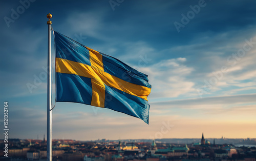Wallpaper Mural sweden, flag, sweden flag, Stockholm, country, flagpole, flag, freedom, waving, National flag, pride, pole, national, patriotism, sky, patriotic, symbol, wind, banner, nation, flags, swedish, eu Torontodigital.ca