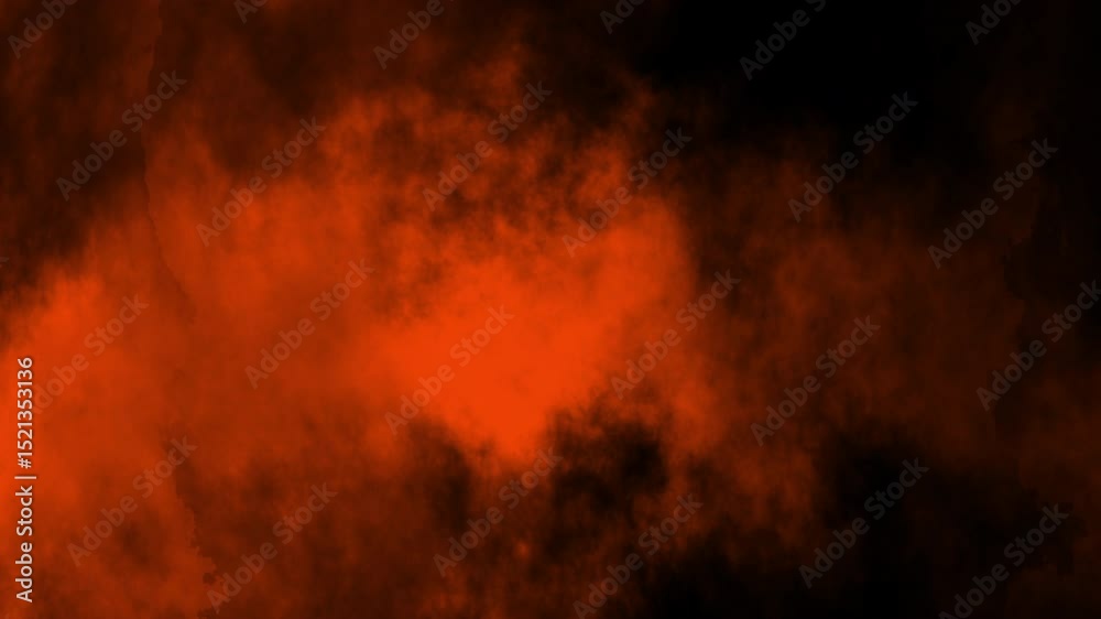 Orange and black smoke effect for dramatic or spooky designs, Halloweenthemed projects, backgrounds, and special effects backdrop.