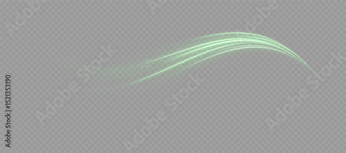 Light air curve dances through neon fog. Winter gust flows in elegant swirl line. Vector swoosh shows controlled clean movement. Cold wind ripple adds festive design style.