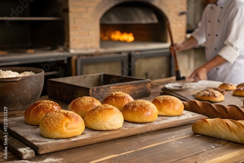 homemade bread in a kitchen