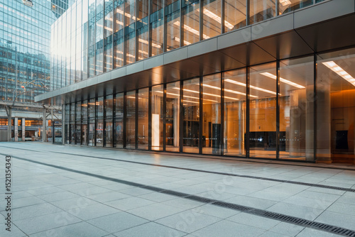 Modern architecture building glass facade office building urban design