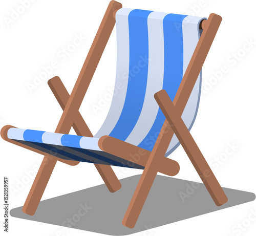 vector beach chair