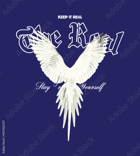 Inspiring White Bird Graphic Design for Apparel