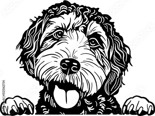 Labradoodle Dog SVG Clipart for Cricut and Silhouette Crafts

