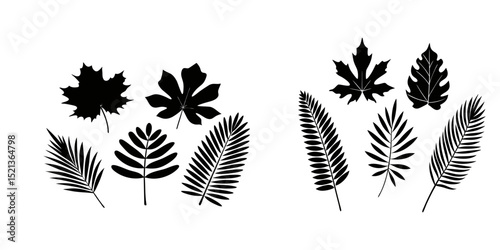 Leafs silhouettes
