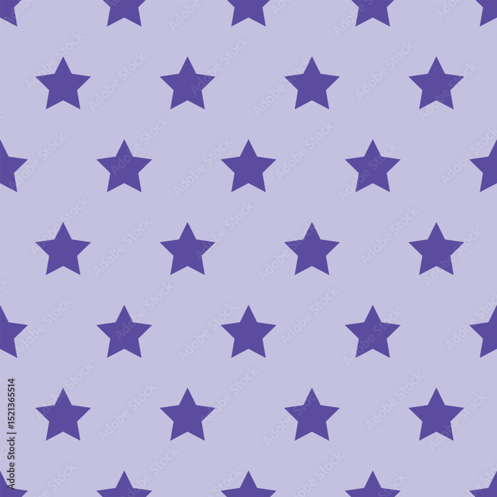 Vector children's pattern with purple stars on a light purple background Vector children's pattern with purple stars on a light purple background