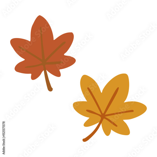 Fallen Leaves Illustration – Autumn Theme