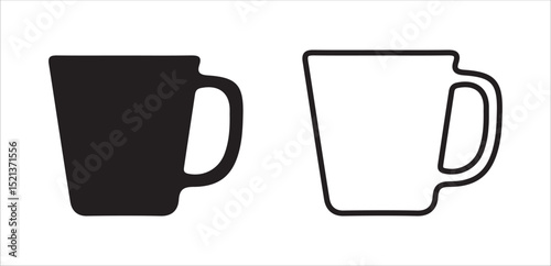 set of vector mugs