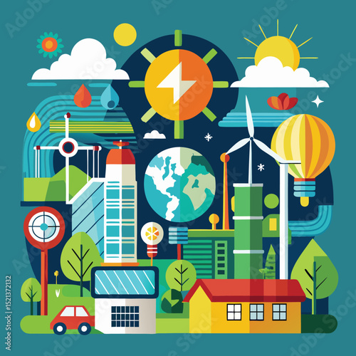 infographic layout showcasing renewable energy sources