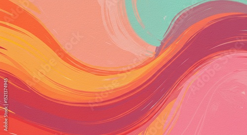 Abstract Swirling Paint Texture