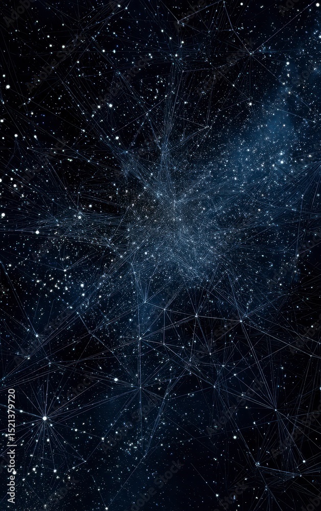 Fototapeta premium Cosmic Starry Night View