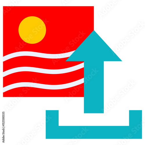 upload flat icon